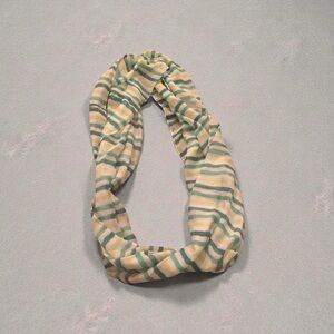 Multi-shaded Green Striped Scarf